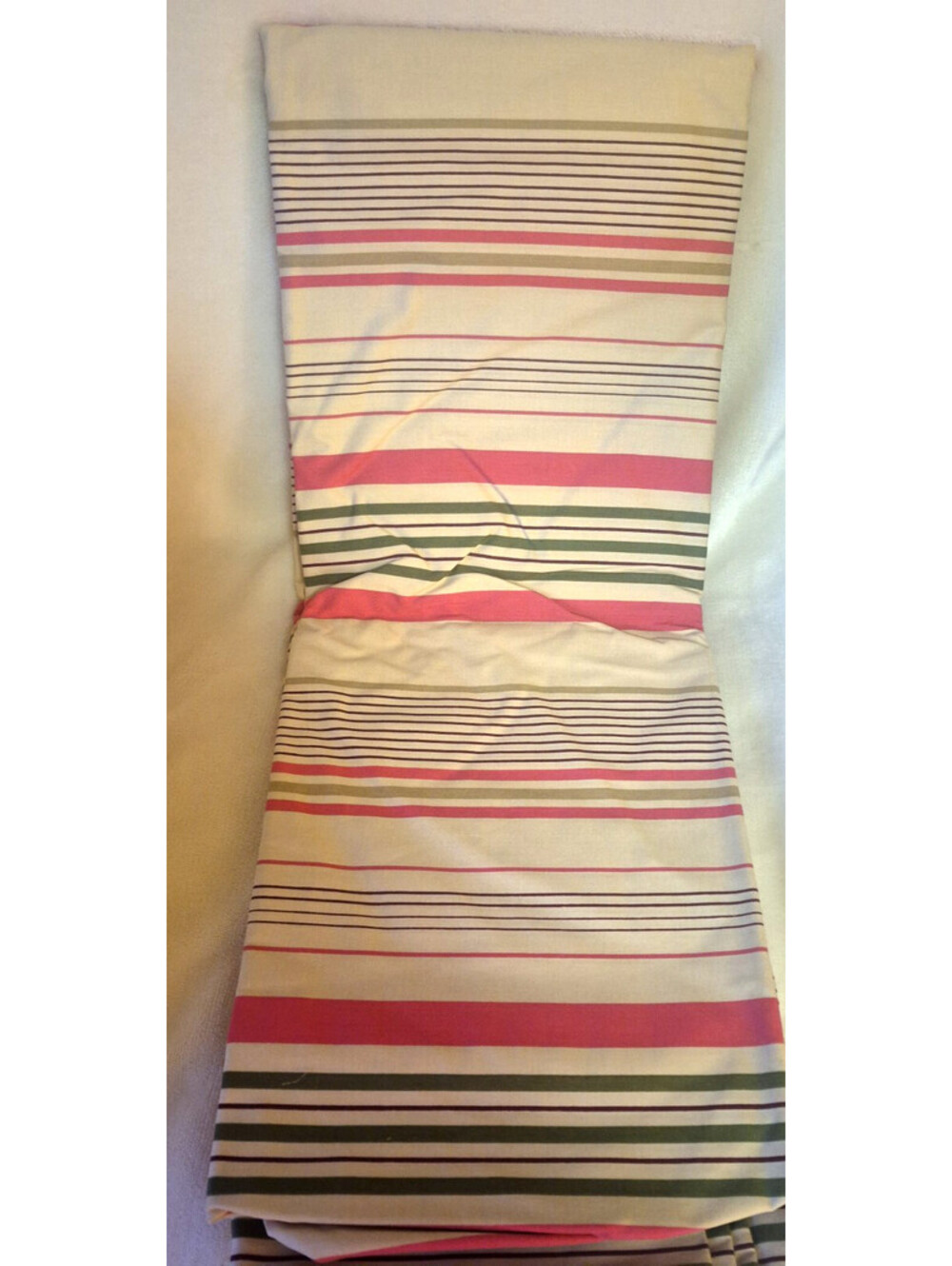 New! Vintage Home Trends King Sheet Set ~ Pink & Cream Stripes ~ cotton / poly